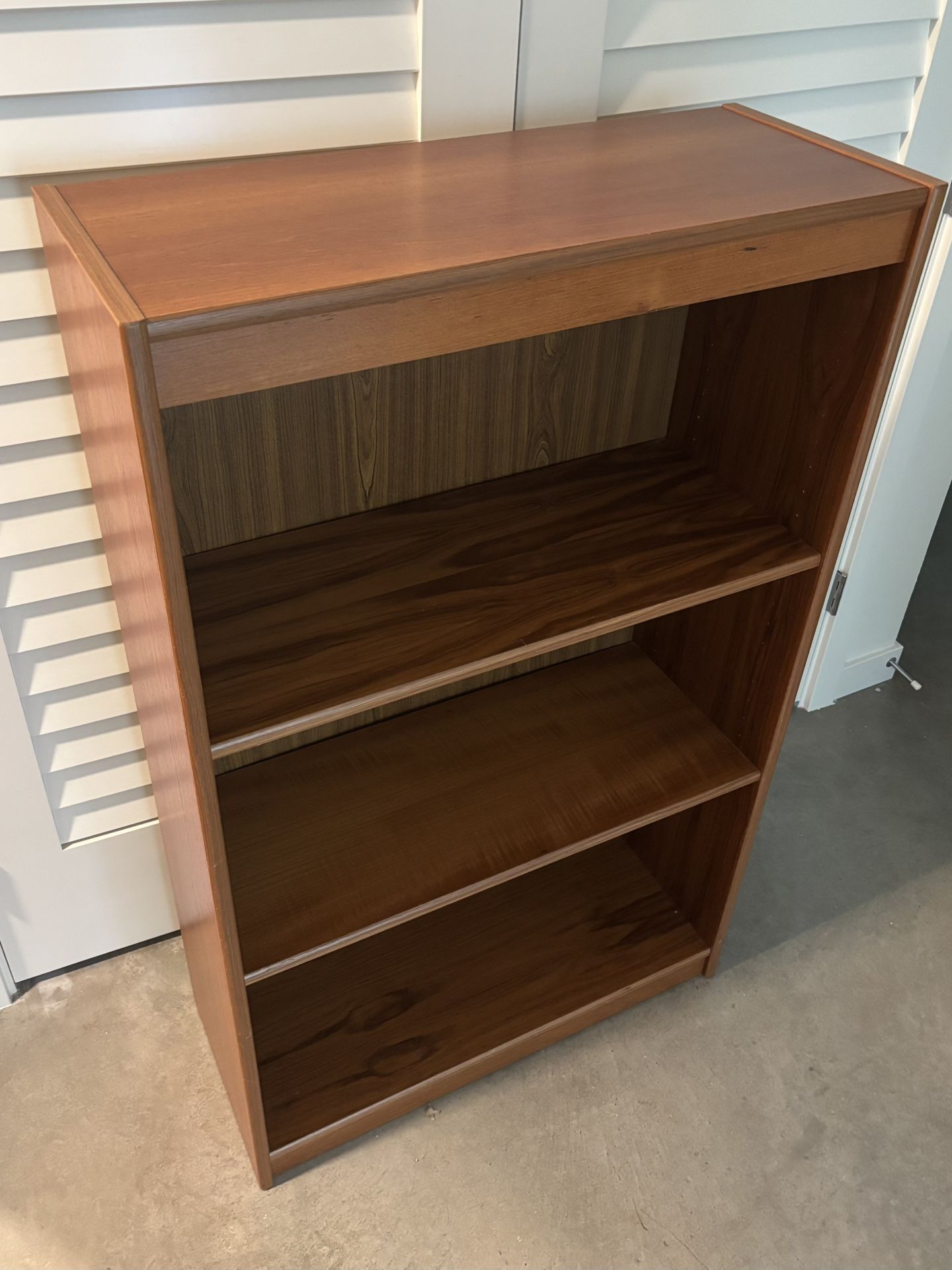 Teak Veneer Bookcase