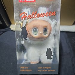 (HOLLOWEEN) " Teara Of Angels" Labubu  Plush Pendant With Key Chain
