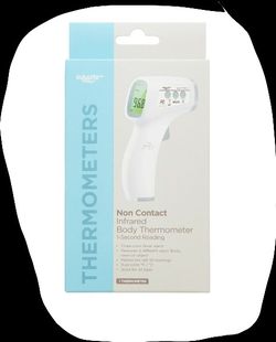 Equate Infrared No Touch Forehead Body Thermometer,1-second, 3-color backlight