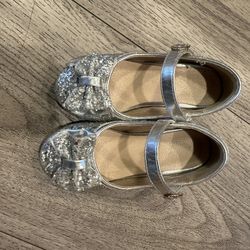 Stelle Girls Dress Shoes Glitter Princess Shoe Flower Mary Jane Low Heels Party Wedding Prom Footwear for Toddler Kids 