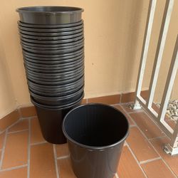 Plastic Buckets New Good For Plants Or Flowers 