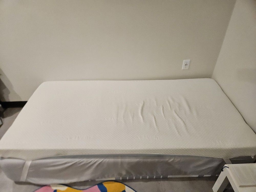 (OBO) Must Go – Twin XL Mattress with Topper – $30(Pickup Only / Only Cash)