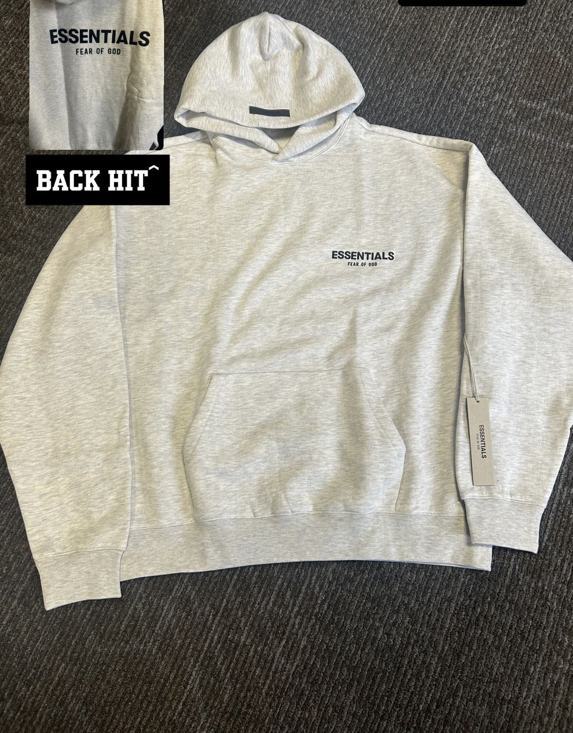 Light Oatmeal Essentials Hoodie Size Large