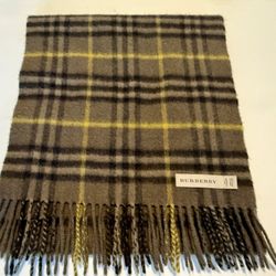 Green check Burberry Scarf 