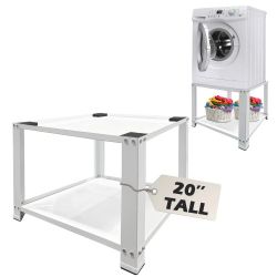 2, White Washing Machine Stands. $65 Each