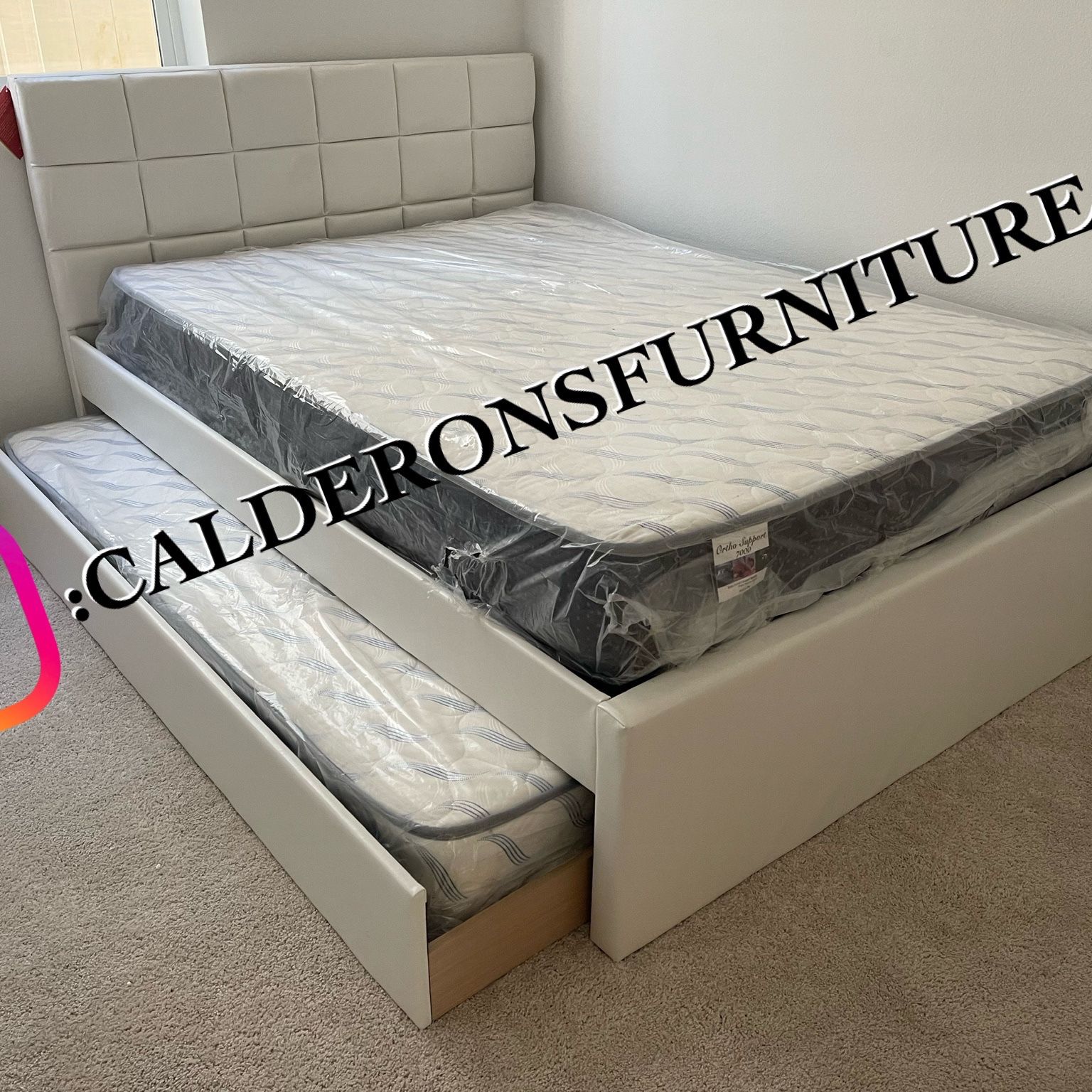 Full/twin Trundle Bed With Supreme Mattress Included!