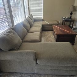 Sectional fold out bed/couch