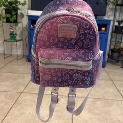 Disney Ombré Pink & Purple Icon Backpack