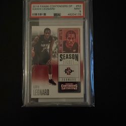 2016 Kawhi Leonard Panini Contenders DP - PSA 9 GRADED