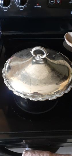 Antique Silver Covered Dish