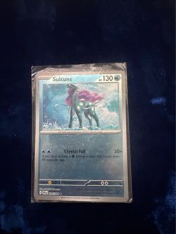 OFFER - Pokémon Miscut Suicune 026/094 Phantasmal Flames Cosmos Holo error card