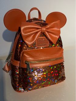 Loungefly Minnie Mouse Sequin Mini Backpack