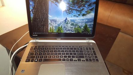 Toshiba touchscreen laptop, i7 4th gen(4710hq cpu)@3.5ghz-16gigs-1terrabyte hd-16" 1080p display-backlit keyboard-webcam-win10 -office 2013-hdmi-