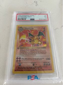 1st edition shadowless Charizard PSA 5