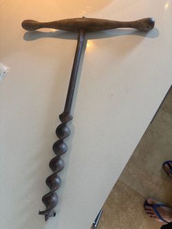 antique hand auger