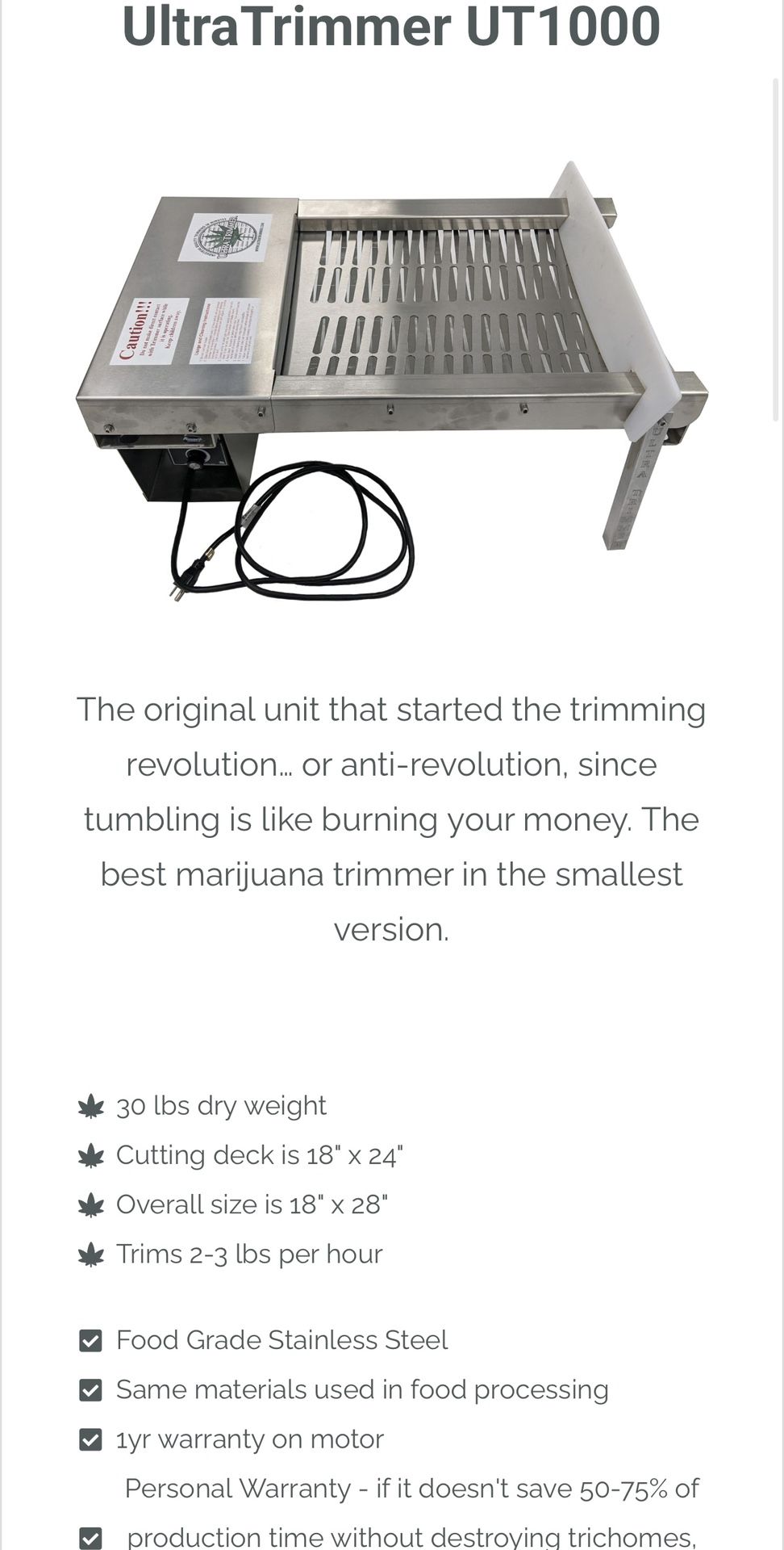 UltraTrimmer UT1000