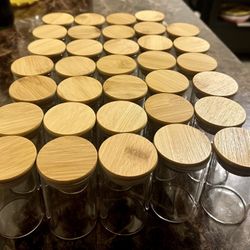 Bamboo Spice Jars 34ct