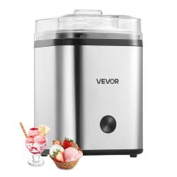 59#Ice Cream Maker, 2.11 Qt. Large Capacity, Electric Automatic Ice-Cream Machine, with Easy Operation & Cleaning, Stainless Steel Shell, for Homemade