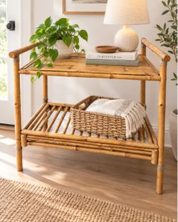 Bamboo Two-Tier Table