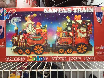 Santa light up train