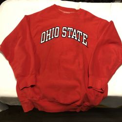 Ohio State Buckeyes Steve And Barry's Crew Neck Sweatshirt Red L