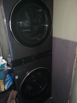 LG stacked washer and dryer,