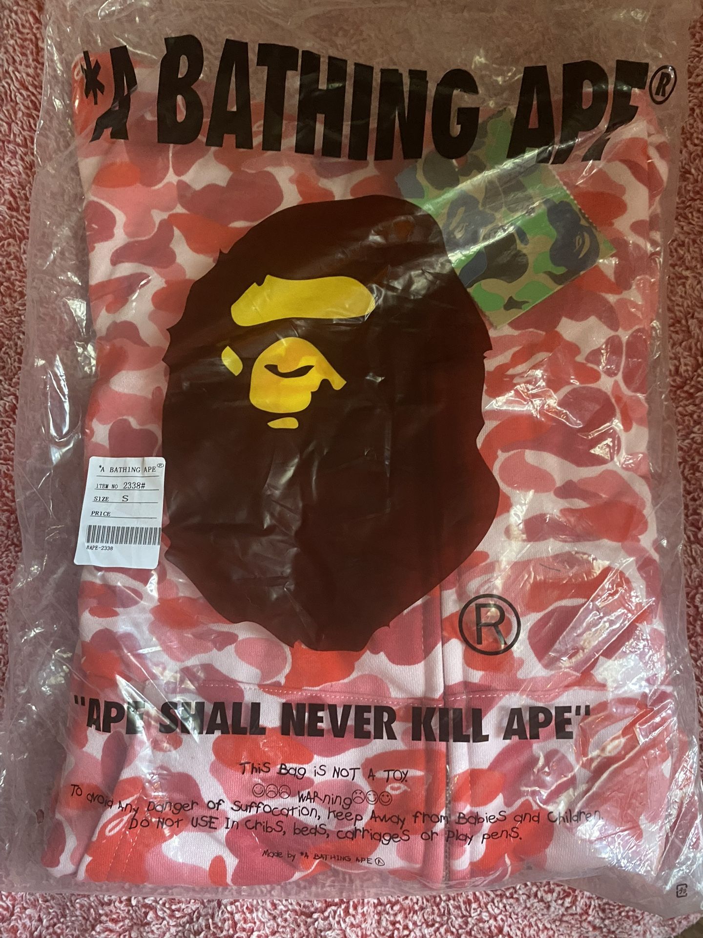 Pink Bape Hoodie (Zip-up)
