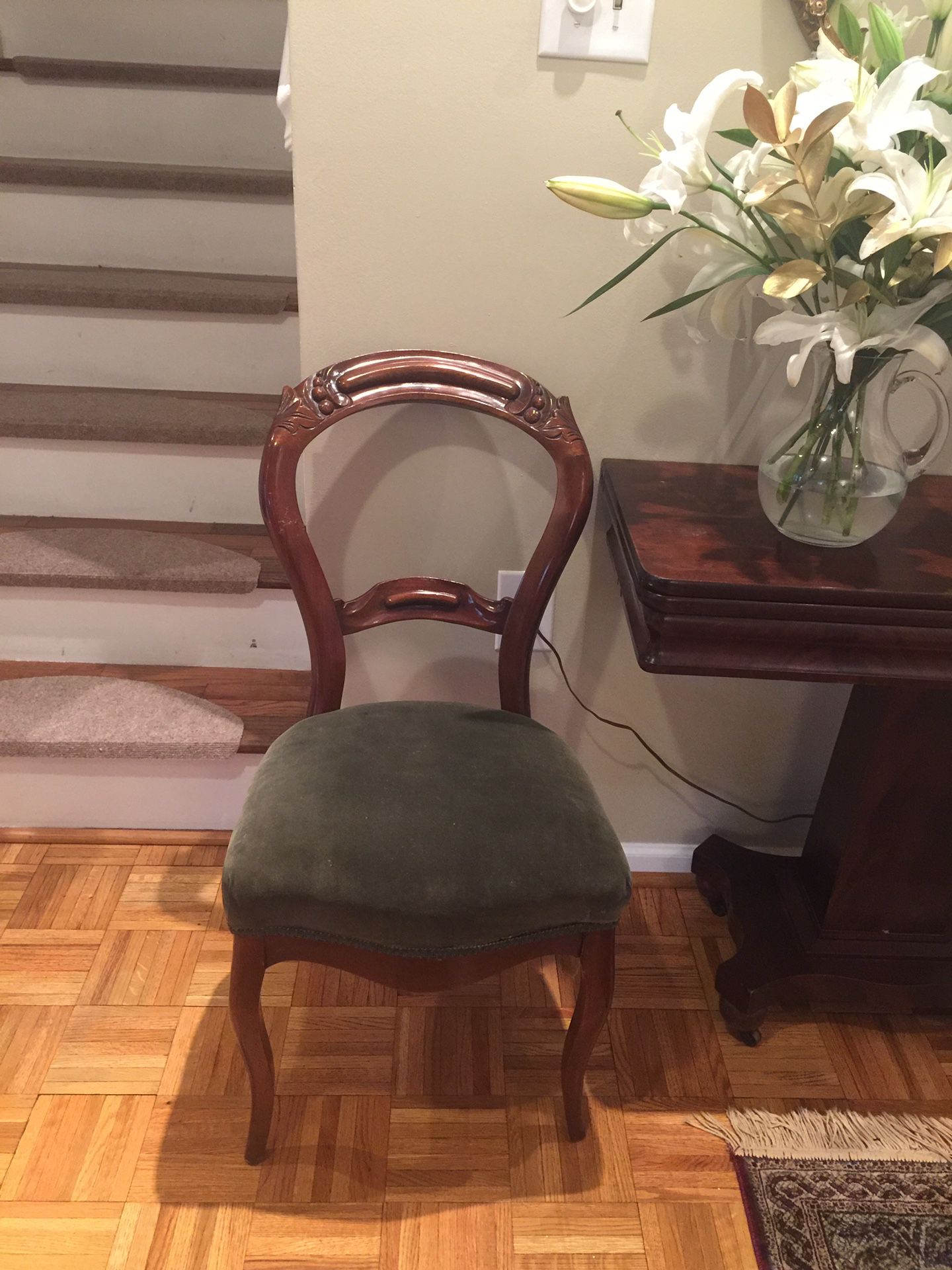 2 side antique chairs