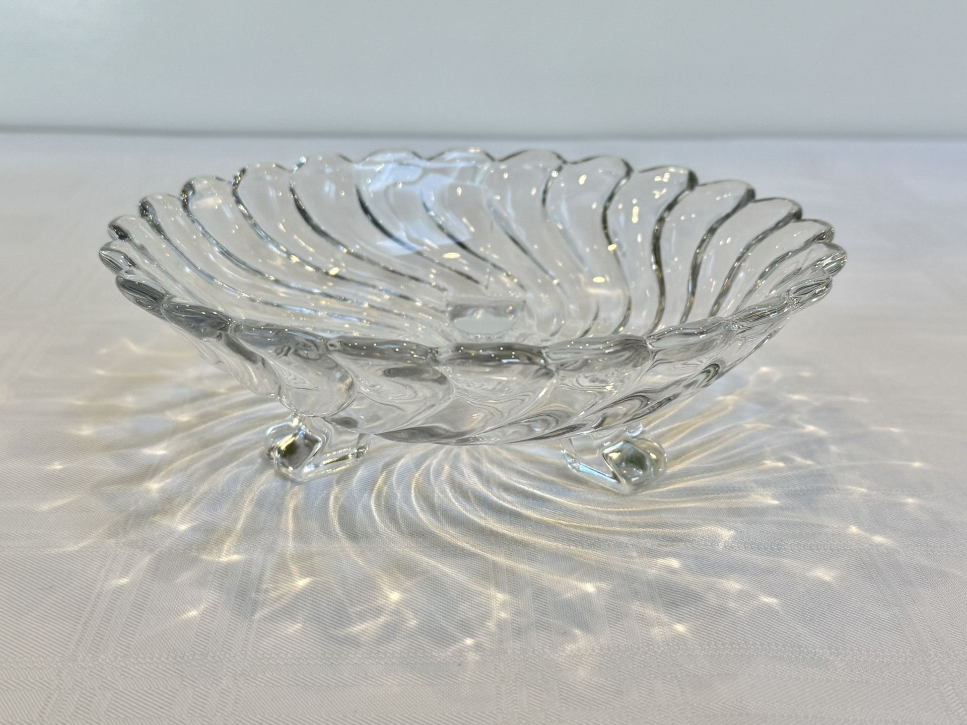 Vintage 1940s Fostoria Colony Swirl Bon Bon Bowl