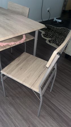 Small dining table with 4 chairs