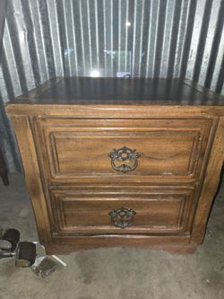Two Drawer End Table