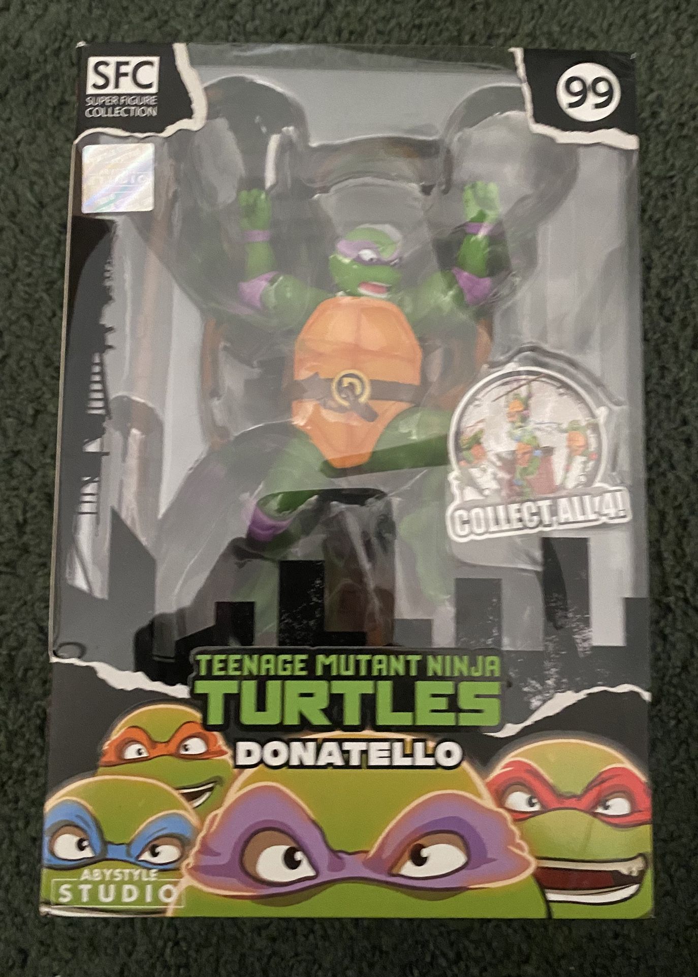 TEENAGE MUTANT NINJA TURTLES DONATELLO SUPER FIGURE COLLECTION NEW
