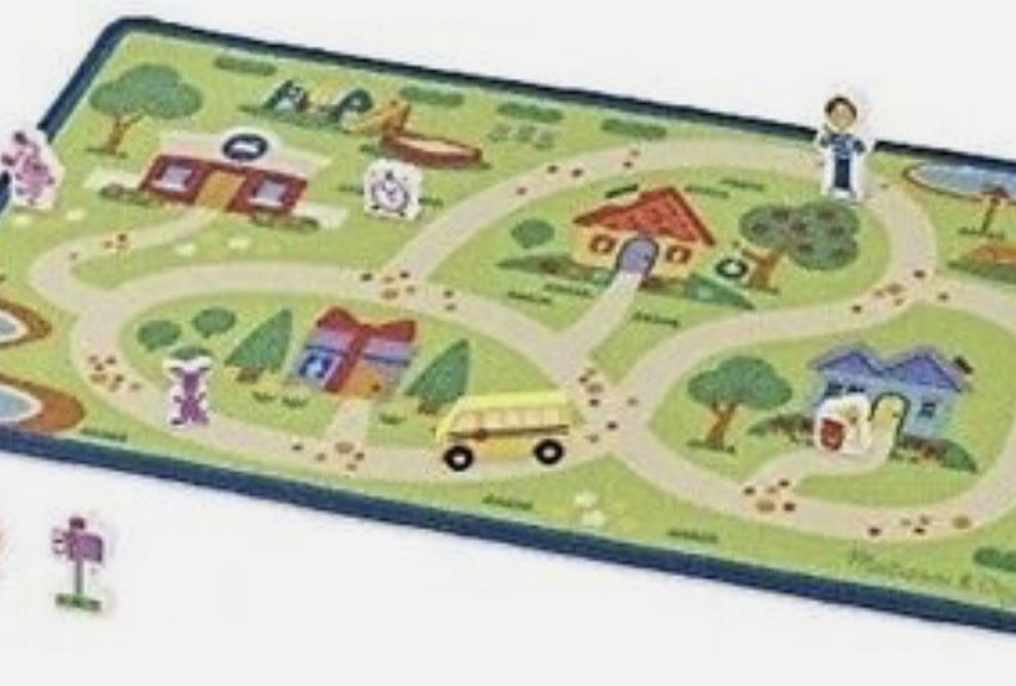 Melissa & Doug Blues Clues & You! Blue's Neighborhood Activity Rug Playset 10Pc