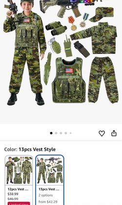 Kids Army Costume for Boys