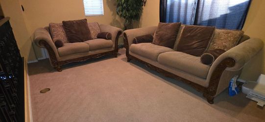 Sofa and loveseat