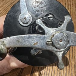 Vintage Penn Silver Beach No 99 Fishing Reel