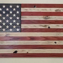 Wooden American Flag
