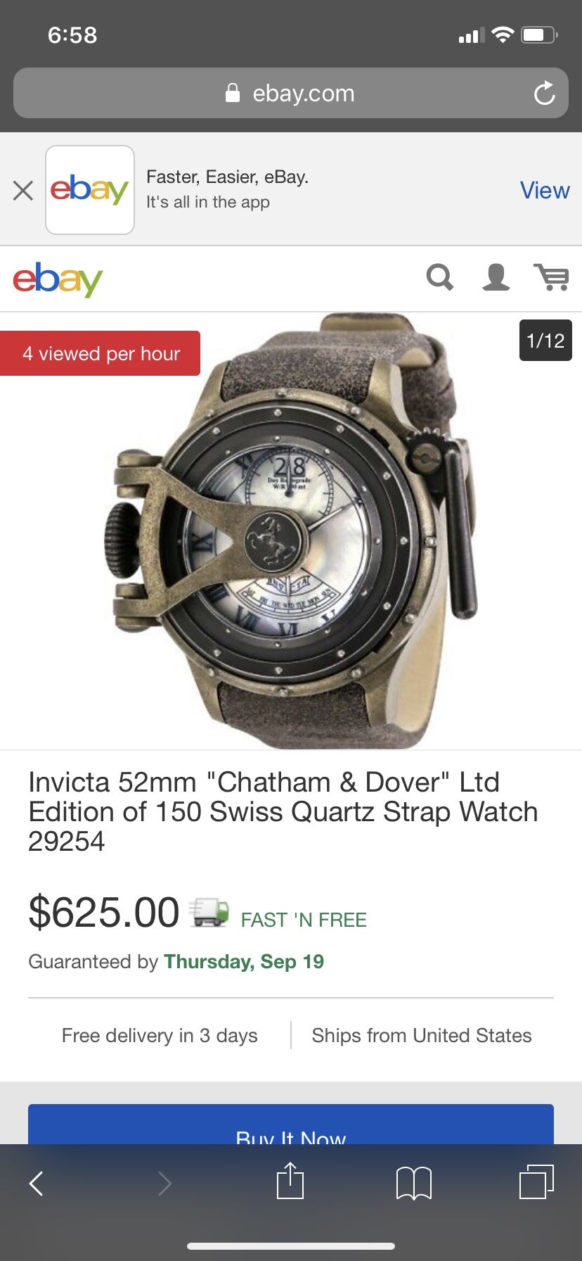 Invicta chatham and dover watch hotsell