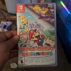 Paper Mario And The Origami King Nintendo Switch Video Game With Box And Card