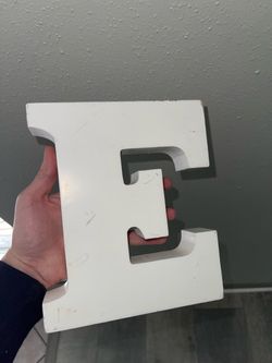 Wooden Letter E