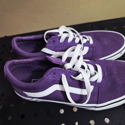 Purple Vans (Size 3.5) **NEW**