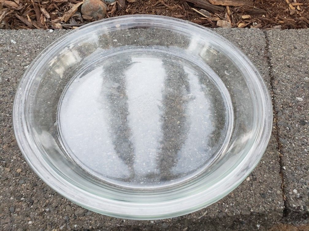 Vintage PYREX Glass Pie Plate Dish #209 Clear 9"