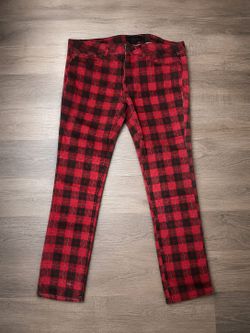 Free- pair of punk plaid jeans-32 size
