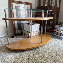 Buffet / Entry Table Wood & Glass 