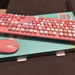 Pink Wireless Keyboard 