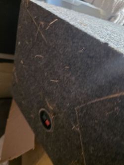 Empty speaker box