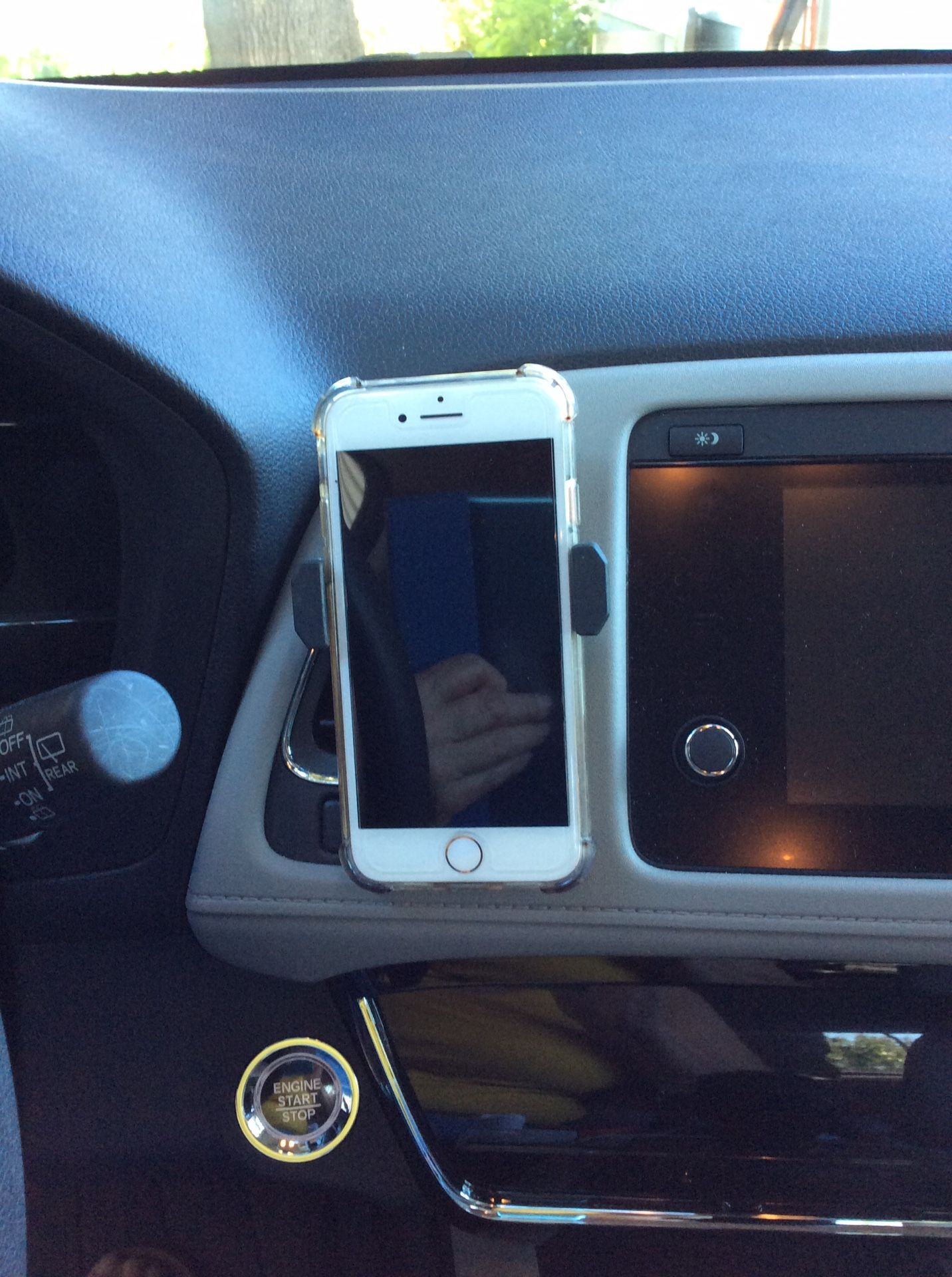 Phone holder .. clips onto car air vent