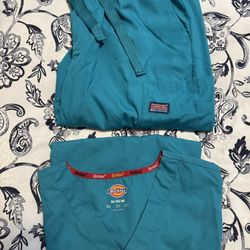 Dickies Top And Cherokee Bottom Scrubs Men Size Medium