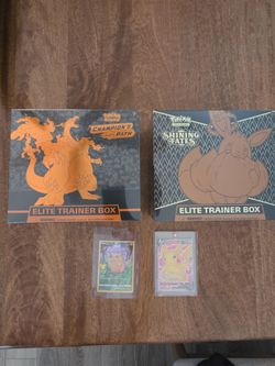 Pokemon champs path shining fates etb pikachu cards