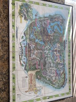 1964 Disneyland Original Park Map